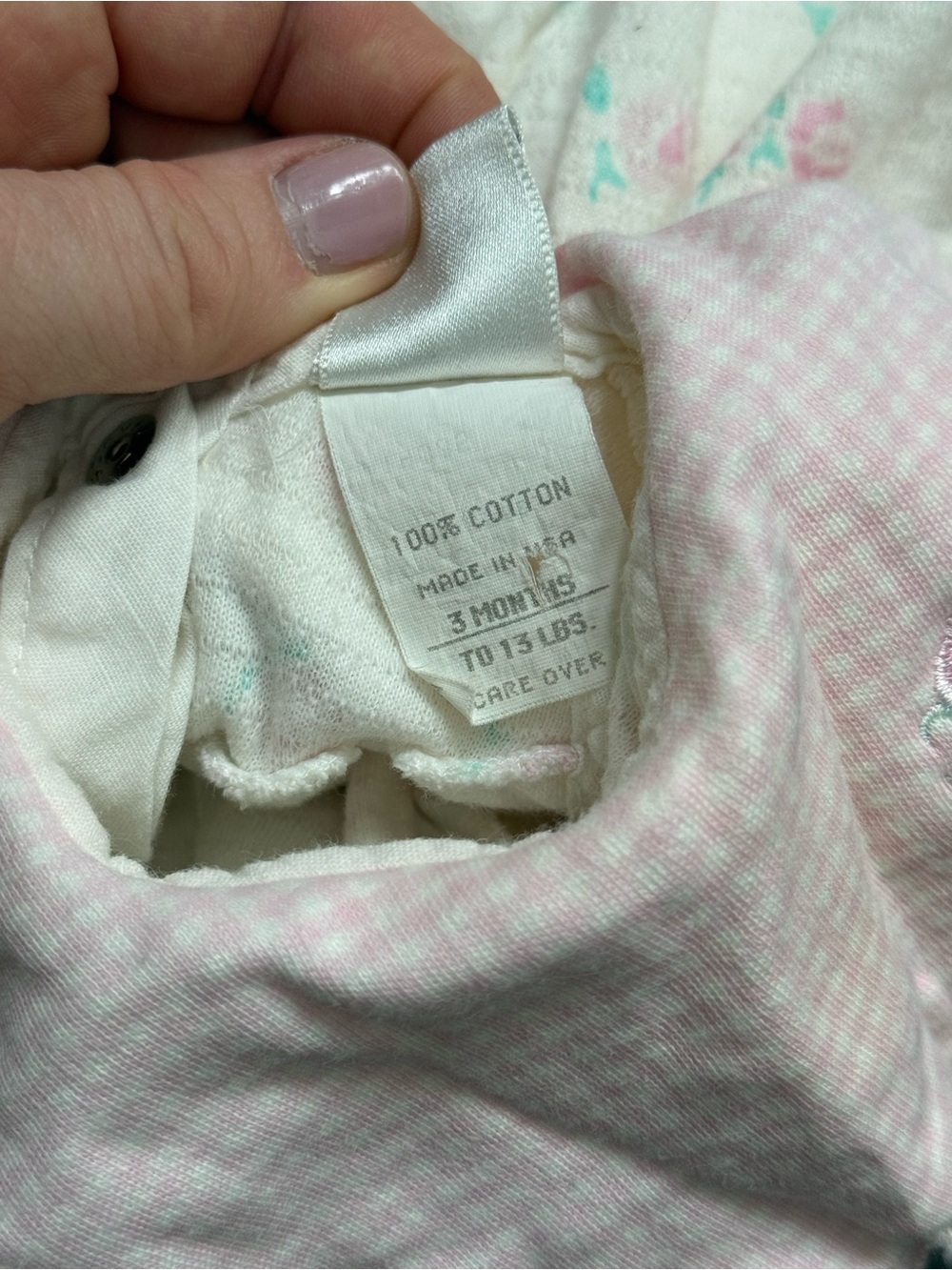Vintage 1960s 1970s Baby Dior baby girl 0-3 months romper - Picture 8 of 9